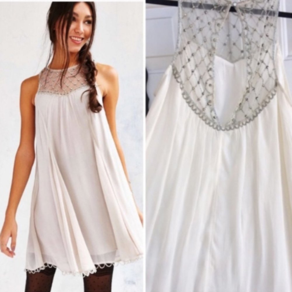 Kimichi Blue Anthropologie Crystal Jewel Swing Dress/Top